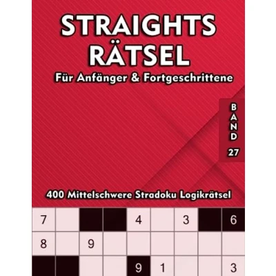 Abbildung von Str8ts Rätselheft Mittel: Rätselbuch mit 400 Mittelschweren Rätselaufgaben für Erwachsene &amp; Kinder