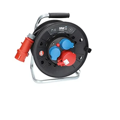 Abbildung von Kalle DAS KABEL Kabeltrommel CEE 400V 16A 1,5mm² IP44 25 Meter (Kabellänge 2500 m)
