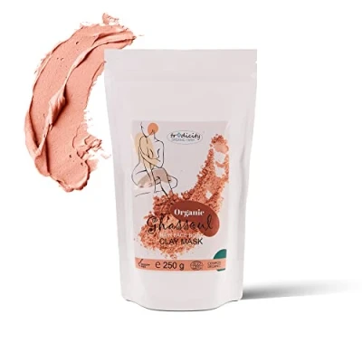 Abbildung von BIO Ghassoul (Rhassoul Ton) Lava Clay. Vulkanische Tonerde aus Marokko 100% Natürlich und Rein. Extra feine für die Hautpflege (Gesicht Körper) Haarpflege. Vegan. (250 g)