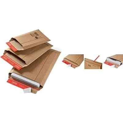 Abbildung von Colompac CP01010 Extrem starke Versandtasche aus Wellpappe, braun