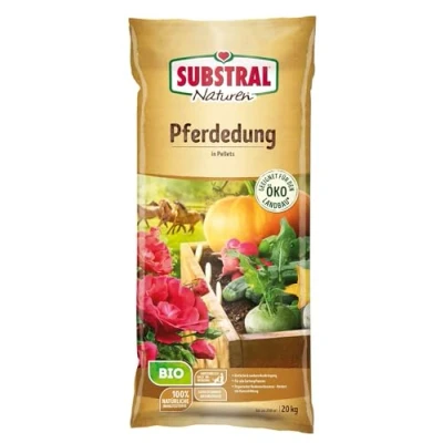 Abbildung von Substral Gartenbau Substrat Naturen Bio Pferdedung 20,0 kg Bodenaufbereiter und Startdün