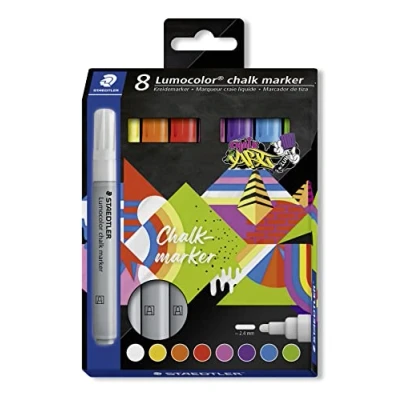 Abbildung von Lumocolor chalk marker ronde punt set 8 st