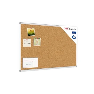 Abbildung von ALLboards Memoboard Pinnwand mit Aluminiumrahmen Korktafel Korkwand