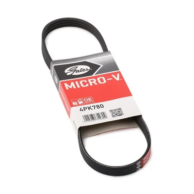 Abbildung von GATES Micro V 4PK780 Keilrippenriemen 780 4 Polyester, EPDM (Ethylen Propylen Dien Kautschuk) BMW: 5 Limousine, 3 Touring