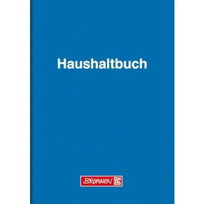 Abbildung von Brunnen 1010161 Geschäftsbuch Haushaltsbuch (Glanzkarton, mit Ausgabenvordruck, A5, 148 x 210 mm, 40) blau