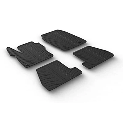 Abbildung von Gledring 0553 Fußmattensatz Gummi vorne und hinten 4 schwarz 750mm 550mm FORD: FOCUS 3 Turnier, 3, Stufenheck