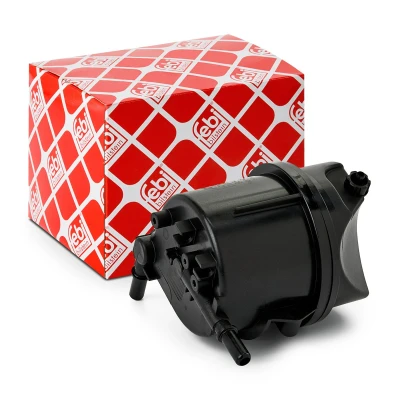 Abbildung von FEBI BILSTEIN 45871 Kraftstofffilter Leitungsfilter, mit Filterheizung FORD: Fusion Kombi, FIESTA 5, PEUGEOT: 307 Schrägheck, 206 Schrägheck