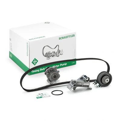 Abbildung von INA 530 0345 30 Wasserpumpe + Zahnriemensatz mit Wasserpumpe, Anbaumaterial VOLKSWAGEN: Golf 4 Schrägheck, Variant, Sharan I