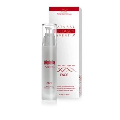 Abbildung von Natural Collagen Inventia Anti Age Kollagen Hypoallergenes Gesichtsgel Verbessert das Erscheinungsbild der Haut Befeuchtet Regeneriert Leichte Formel Inhalt 50 ml