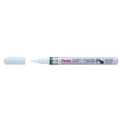 Abbildung von Pentel MSP10 W Paint Marker, Lackmarker weiß, 1,5 mm Strich, VE=12 Stück