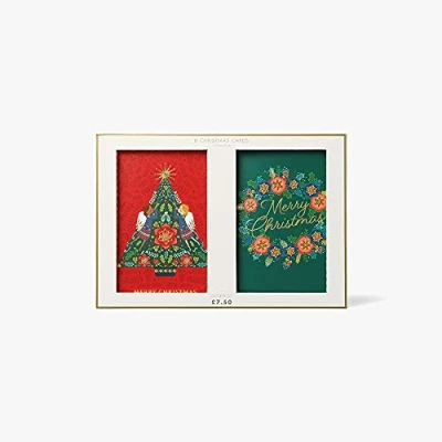 Abbildung von Paperchase Luxe Weihnachtskarten, Kranz, 8 Stück, 613982