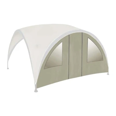 Abbildung von Bo Garden 4472220 Party Shelter Seite Fenster mit Tür für Sonnenschirm Polyester Grau 426 x 233 cm