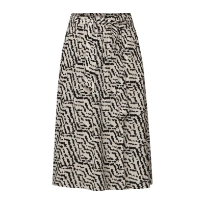 Abbildung von Street One Print IN Wickel Optik Alinienrock, Damen, Größe: 44, Beige