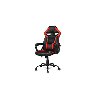 Abbildung von DRIFT Gaming Stuhl DR50BR Professioneller Stuhl, Kunstleder, verstellbare armlehne, Kolben Klasse 4, höhe, Lendenkissen, Schwarz, Rot