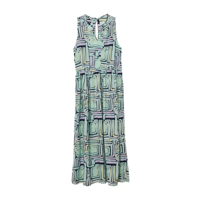 Abbildung von s.Oliver Midikleid aus Viskose mit Rüschenkragen Navy 140