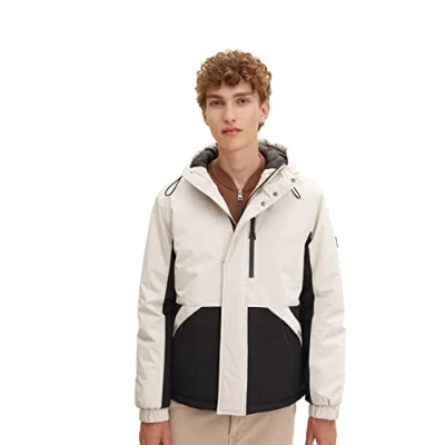 Abbildung von TOM TAILOR Denim Herren Outdoor Jacke 1032432, 11754 Light Dove Grey, L