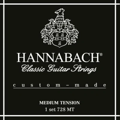 Abbildung von Hannabach 652687 Klassikgitarrensaiten Serie 728 Medium Tension Custom Made Satz