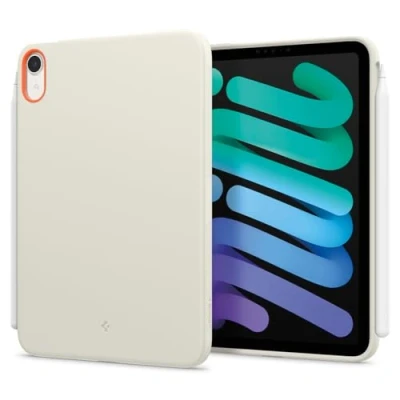 Abbildung von Spigen Nano Pop Hülle Kompatibel mit iPad Mini 7. (2024, A17 Pro) / 6. (2021) Generation 8,3 Zoll Orange Beige