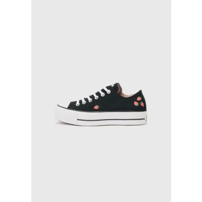 Abbildung von Converse Chuck Taylor Sneaker low, Damen, Größe: 37.5, Black/soft red/white Textil