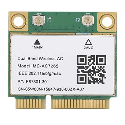 Abbildung von MC AC7265 Netzwerkkarte, PCI E Netzwerkkarte Gigabit Dualband für Bluetooth 4.2 Wireless WiFi Eingebauter 7265AC Chip