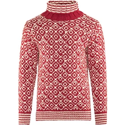 Abbildung von Devold Herren Svalbard High Neck T Shirt, Rot/Weiß, S