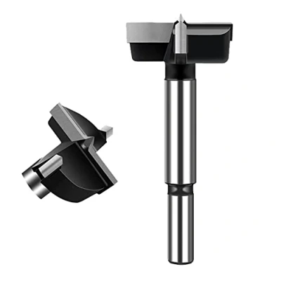 Abbildung von Wolframstahl Forstnerbohrer 45mm, ASNOMY Forstner bohrer Bit, Holzbohrer Topfbohrer Kunstbohrer für Holz &amp; Hartholz…