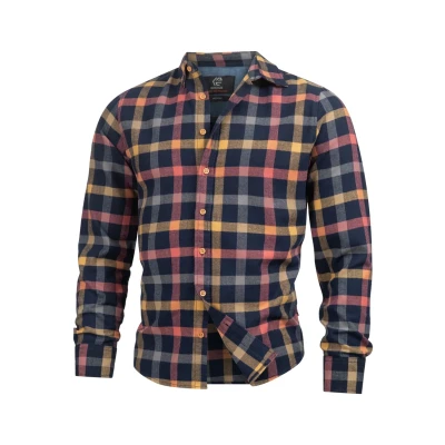 Abbildung von Indicode Jeans Langarm Riverside Hemd, Herren, Größe: Small, Navy mix