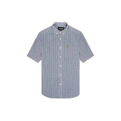 Abbildung von Lyle &amp; Scott Short Sleeve Hemd, Herren, Größe: XL, Navy white