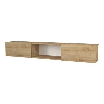 Abbildung von en.casa Lowboard, »Paltamo« Fernsehschrank 180x31x29,5cm Eiche, 5cm Eiche