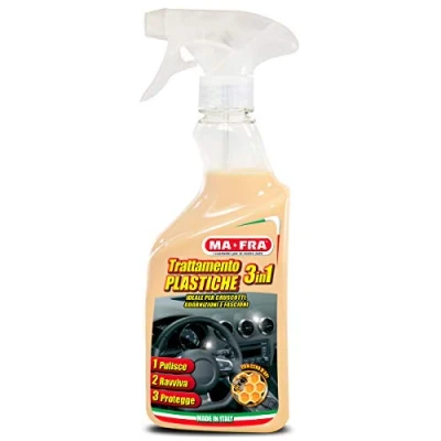 Abbildung von Mafra, 3 in 1 Behandlung von Kunststoffen, reinigt, frischt KFZ Fahrgasträume auf und schützt diese, bildet eine UV Barriere, Menge 500 ml