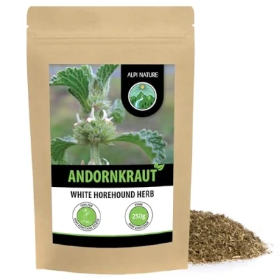 Abbildung von Andorntee (250g), Andornkraut Tee, geschnitten, schonend getrocknet, 100% rein und naturbelassen zur Zubereitung von Kräutertee