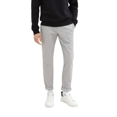 Abbildung von TOM Tailor Denim MIT GÜRTEL Stoffhose, Herren, Größe: 36x32, Grey white mini houndstooth