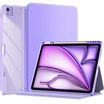 Abbildung von ProCase Schutzhülle für iPad Air 13&quot; Case M2 2024 &amp; Pro 12,9&quot; (6/5/4/3 Gen) Schutzhülle, Cover (M2) 2024/ 12,9 2022/2021/2020/2018 Lila