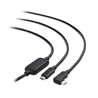 Abbildung von Cable Matters aktives USB C Kabel 5m für VR Brille Oculus Quest 2 in Schwarz Ersatz Link 5 Meter funktioniert Nicht Video oder PD