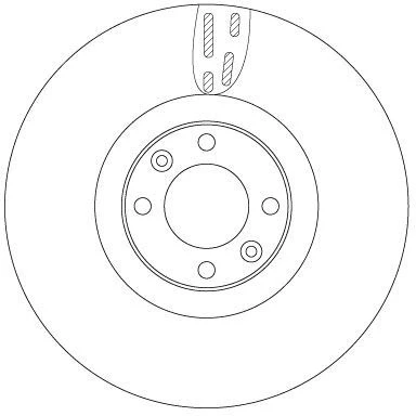 Abbildung von Bremsscheibe TRW DF6140