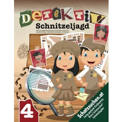Abbildung von Detektiv Schatzsuche Kindergeburtstag ab 4 Jahren: Schnitzeljagd für spannende Ermittlungen Spiel mit Detektivausweis und Hinweisjagd (Bravo Schatzsuche)
