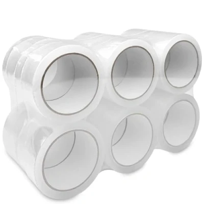 Abbildung von Fousenuk 12 Paketklebeband Rollentransparent, Klebeband Transparent 48mmx66m, Paketbandtransparentstark, Verpackungsband, Durchsichtigesklebeband Breit, Packband für Verpackungen und Paket