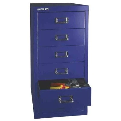Abbildung von Bisley Schubladenschrank Basis A4 6 Schübe silber