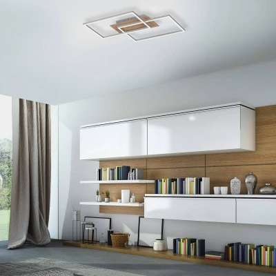 Abbildung von JUST LIGHT LED Deckenleuchte IVEN Fernbedienung, CCT, dimmbar, CCT Farbtemperaturwechsel von 2700 5000 Kelvin, 2xLED Board/15W/2700 5000K, dimmbar
