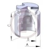Abbildung von AUTOFREN SEINSA D025119 Kolben, Bremssattel 35 Hinterachse