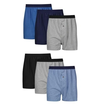Abbildung von Hanes Herren Knit 6er Pack Boxershorts, 6 Stück, Small