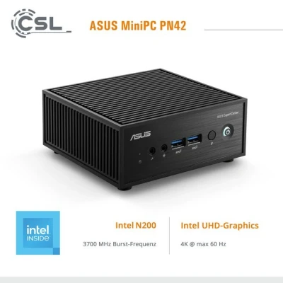 Abbildung von ASUS Mini PC PN42 Intel N200 Windows 11 (Intel®, 16 GB RAM, 500 SSD, passiver CPU Kühler)