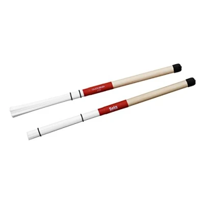 Abbildung von Sela SE 065 Cajon Brush 110 für Cajons, Percussion Instrumente und Schlagzeug, Zubehör, Drum Sticks mit Nylonfasern