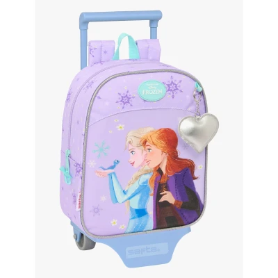 Abbildung von Safta FROZEN SPIRIT Kindergartenrucksack mit Trolley, ideal für Kinder verschiedener Altersgruppen, bequem und vielseitig, Qualität Widerstandsfähigkeit, 22 x 10 27 cm, Lila, M, Casual