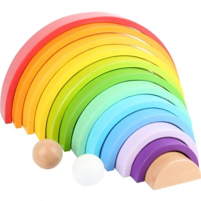 Abbildung von Holzbausteine Regenbogen XL