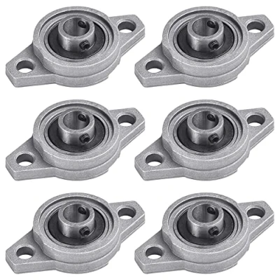 Abbildung von XAVSWRDE 6 Stück KFL000 Stehlager 10mm Flanschlager Selbstausrichtend Rhombische Horizontale Zinklegierung Kugellager Lagerblock für 3D Drucker Innendurchmesser Durchmesser