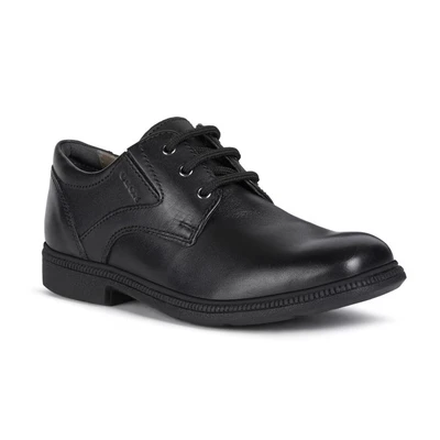 Abbildung von Geox JR Federico Schnürer für Kinder, Größe: 44, Black Schuhe