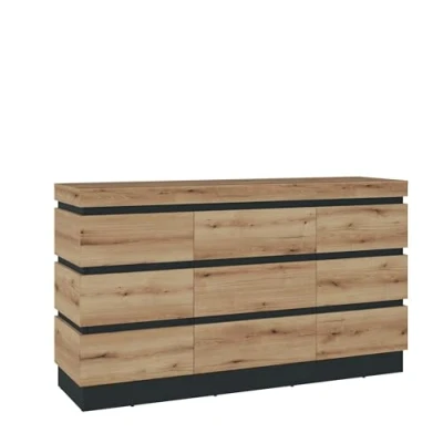 Abbildung von freiraum Sideboard CORTE, in Coast Evoke Eiche Dekor/Kosmos Grau 160,8x92,5x45cm (BxHxT)