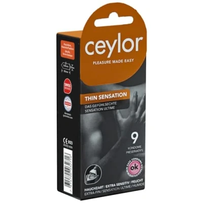 Abbildung von «Thin Sensation» extradünne Kondome, im hygienischen Dösli (9 Kondome) 9 St