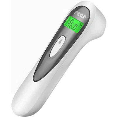Abbildung von Reer Colour SoftTemp 3in1 Infrarot Fieberthermometer fürs Baby mit optischem Fieber Warner weiß